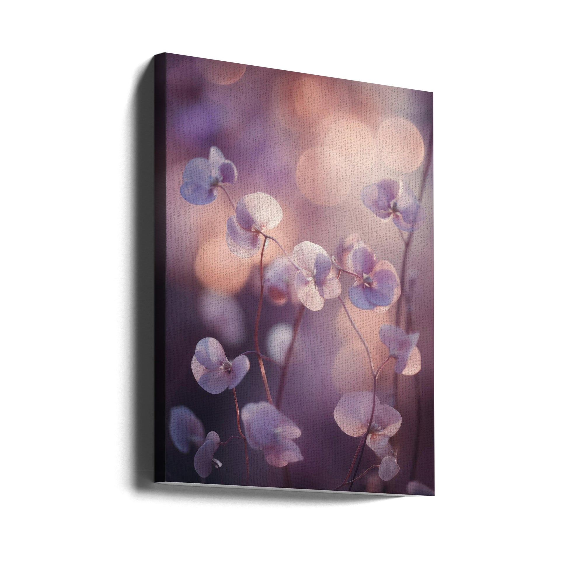 Tiny Aubrieta by Treechild | Purple Floral Macro, Large Canvas Wall Art Print | Artsy Earth