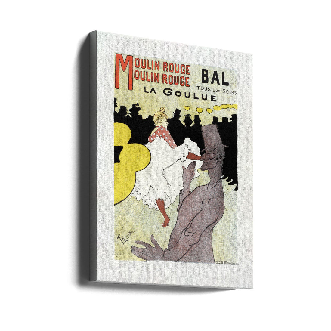 Moulin Rouge Poster by Toulouse Lautrec | Vintage French Dance, Large Canvas Wall Art Print | Artsy Earth