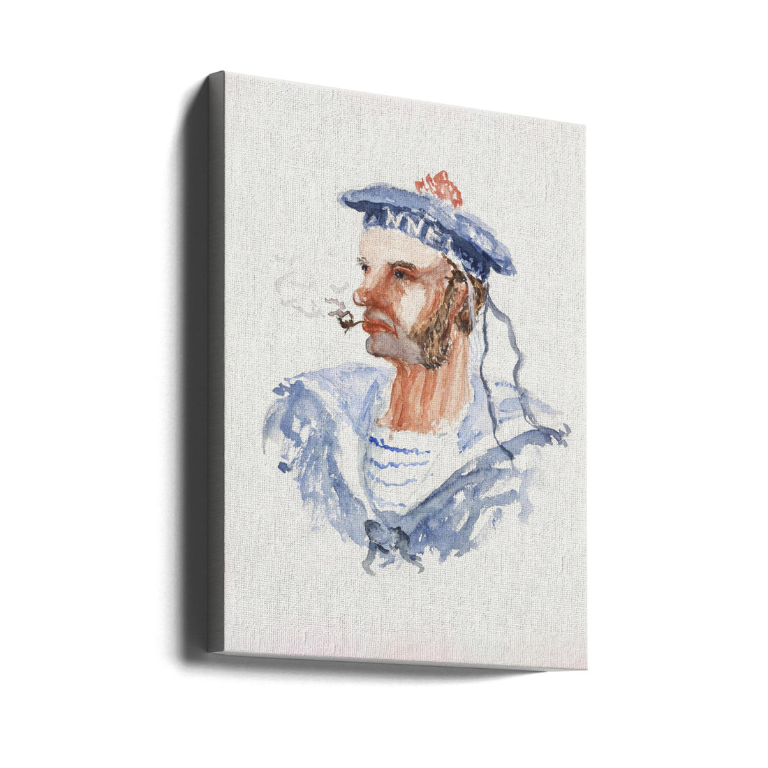 Sailor Portrait by Toulouse Lautrec | Watercolor Marine Art, Large Canvas Wall Art Print | Artsy Earth