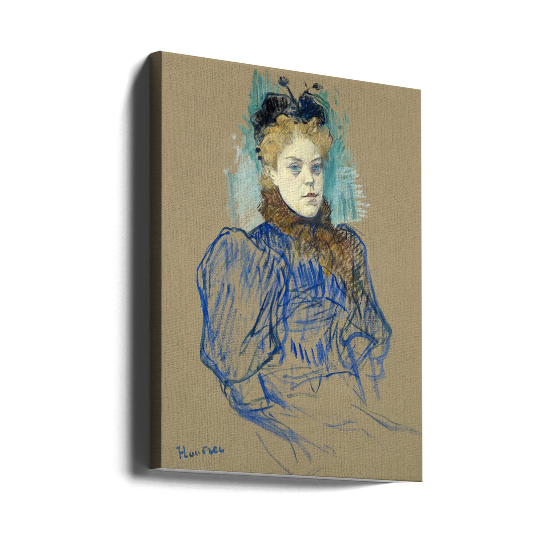 May Milton Portrait by Toulouse Lautrec | French Dancer Portrait, Large Canvas Wall Art Print | Artsy Earth