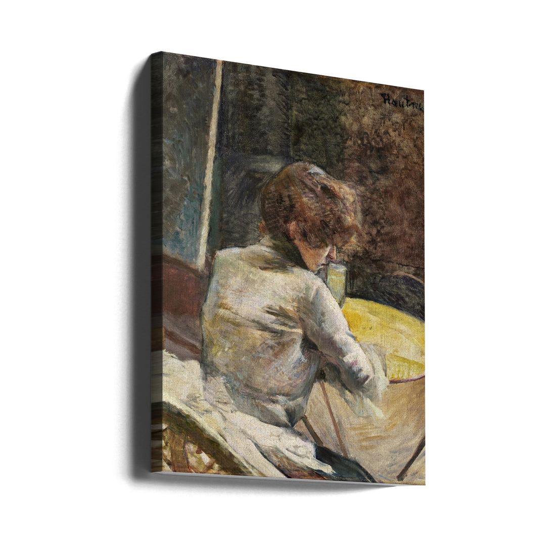 Waiting by Toulouse Lautrec | French Impressionist Portrait, Large Canvas Wall Art Print | Artsy Earth