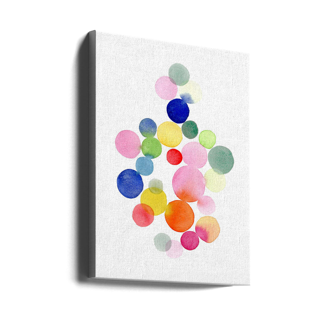 Colorful Bubbles by Louise Van Terheijden | Abstract Watercolor Circles, Large Canvas Wall Art Print | Artsy Earth