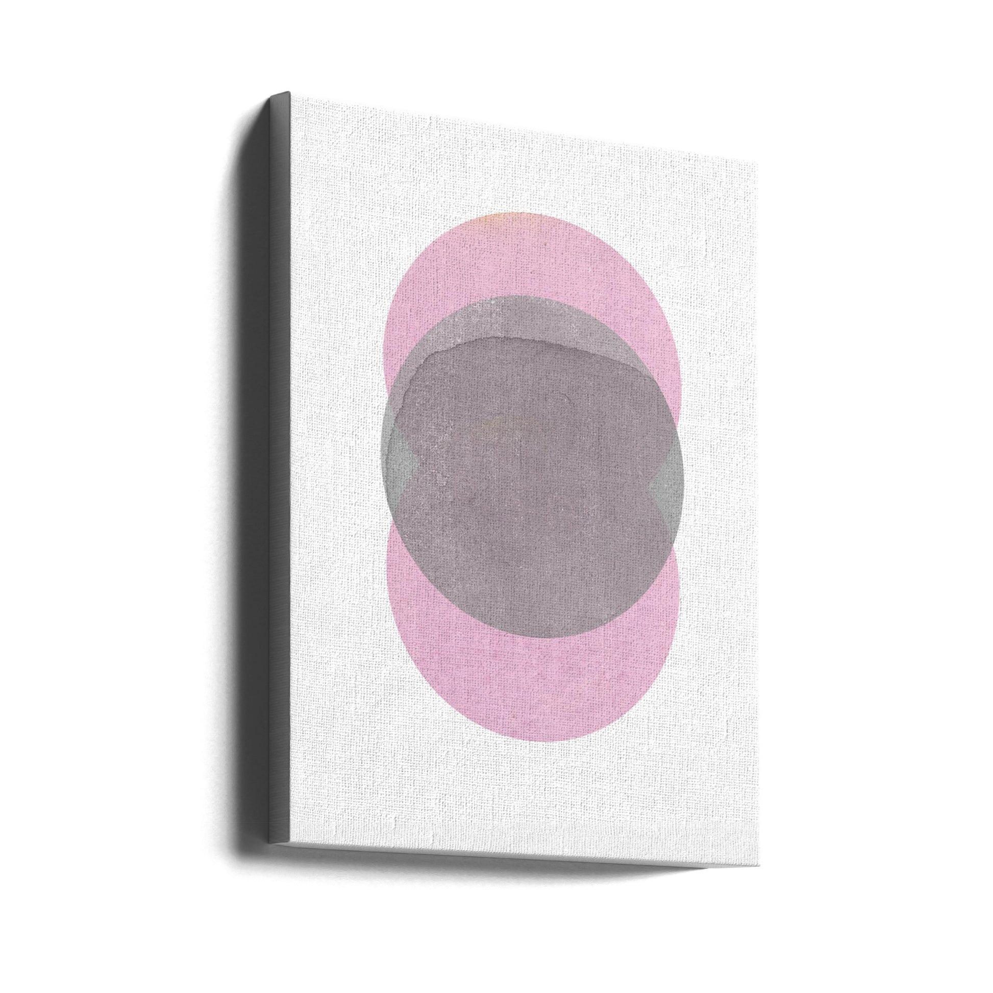 Gray Pink Circles by Louise Van Terheijden | Abstract Circular Ring, Large Canvas Wall Art Print | Artsy Earth