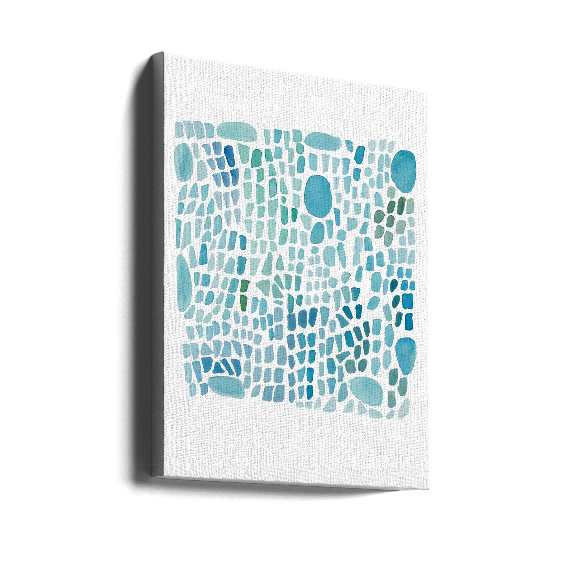 Seaglass Abstract by Louise Van Terheijden | Geometric Watercolor Pattern, Large Canvas Wall Art Print | Artsy Earth