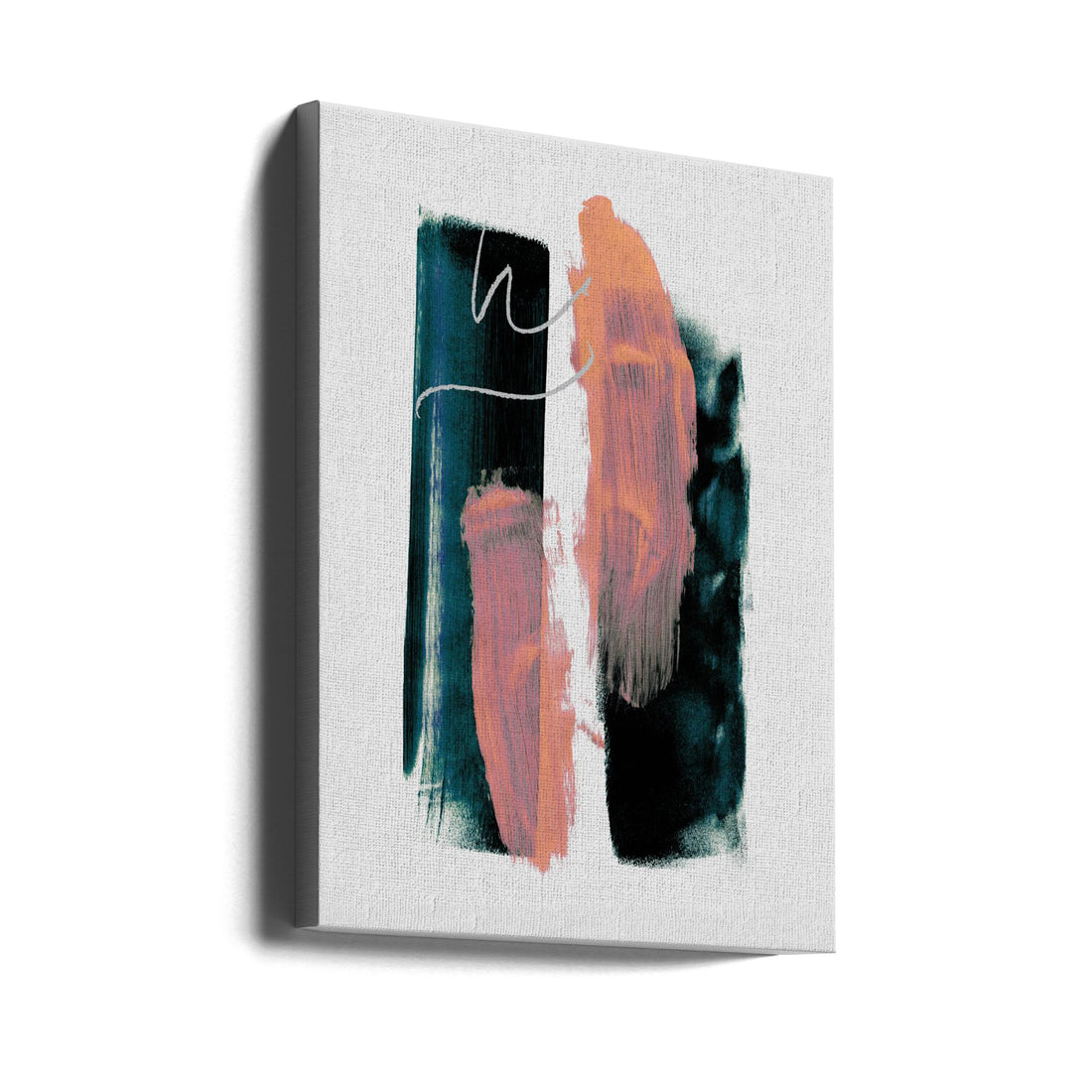 Abstract Brush Strokes by Mareike Böhmer | Minimal Pastel Illustration, Large Canvas Wall Art Print | Artsy Earth