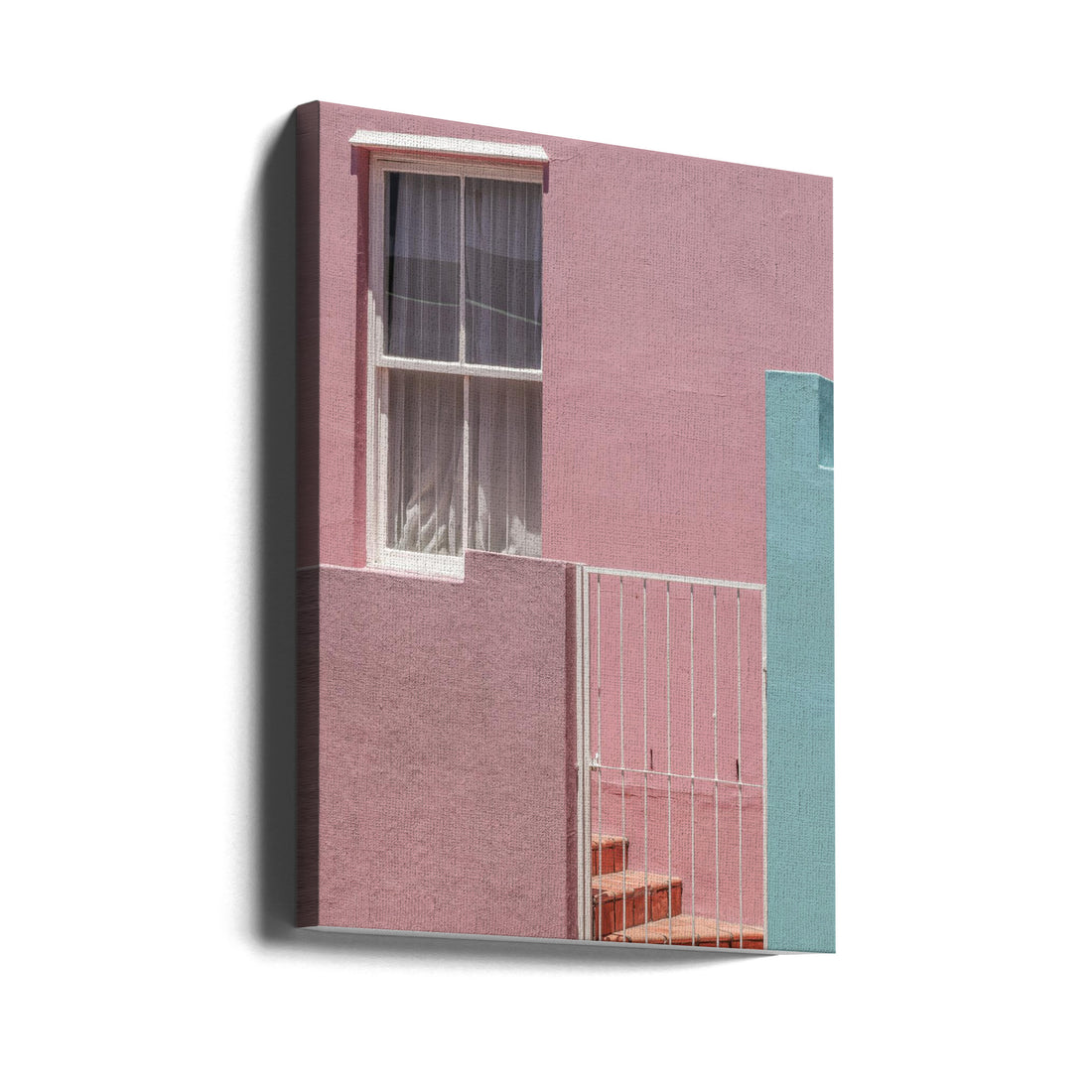 Urban Pink Building by Shot By Clint | Colorful City Architecture, Large Canvas Wall Art Print | Artsy Earth