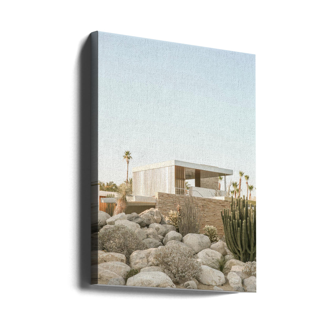 Kaufmann House by Shot By Clint | Desert Architecture Palm, Large Canvas Wall Art Print | Artsy Earth