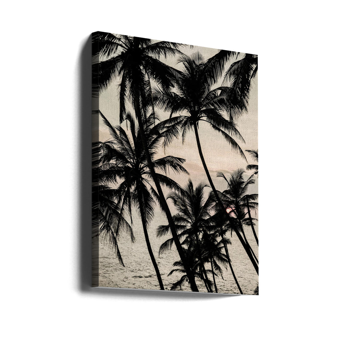 Light My Fire by Shot By Clint | Tropical Palm Sunset, Large Canvas Wall Art Print | Artsy Earth