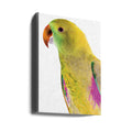 Colorful Parrot Portrait by Shot By Clint | Yellow Lovebird Close-up, Large Canvas Wall Art Print | Artsy Earth