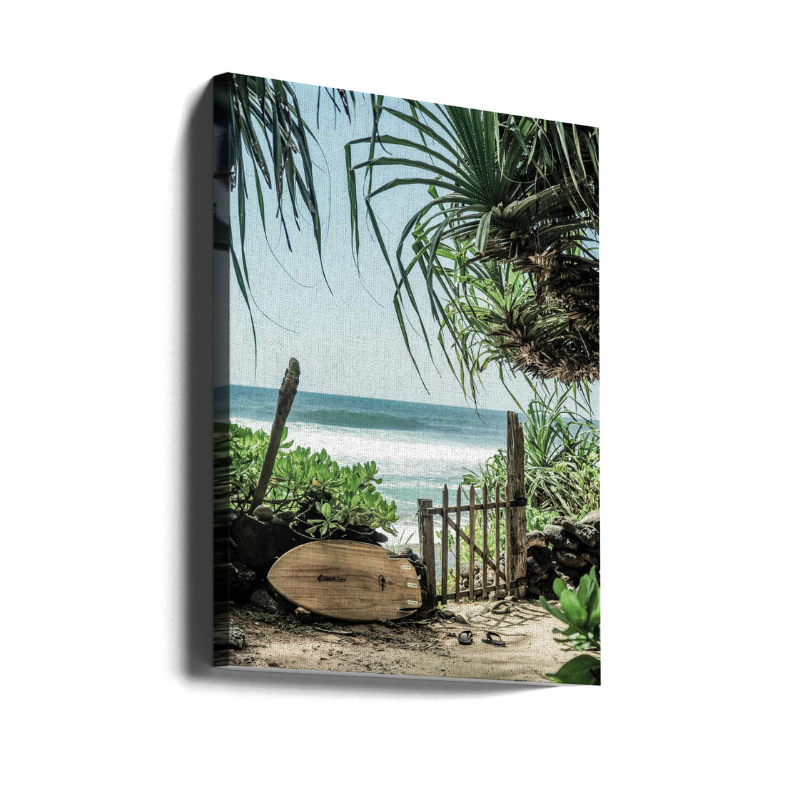 Secret Beach by Shot By Clint | Tropical Palm Beach, Large Canvas Wall Art Print | Artsy Earth