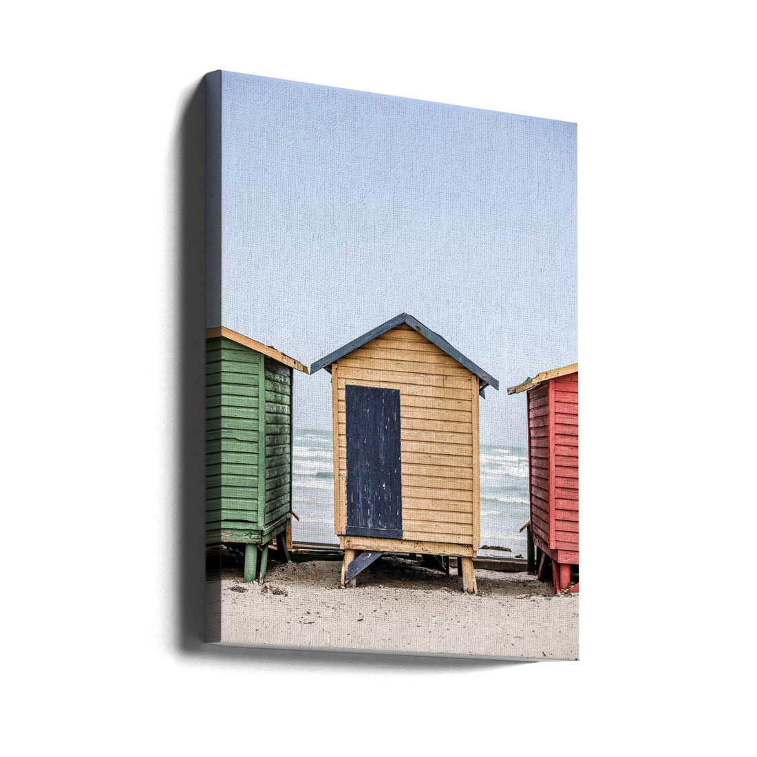 Yellow Hut by Shot By Clint | Beach Coastal Landscape, Large Canvas Wall Art Print | Artsy Earth