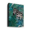 Zebra in the jungle by Sarah Manovski | Exotic Wildlife Nature, Large Canvas Wall Art Print | Artsy Earth