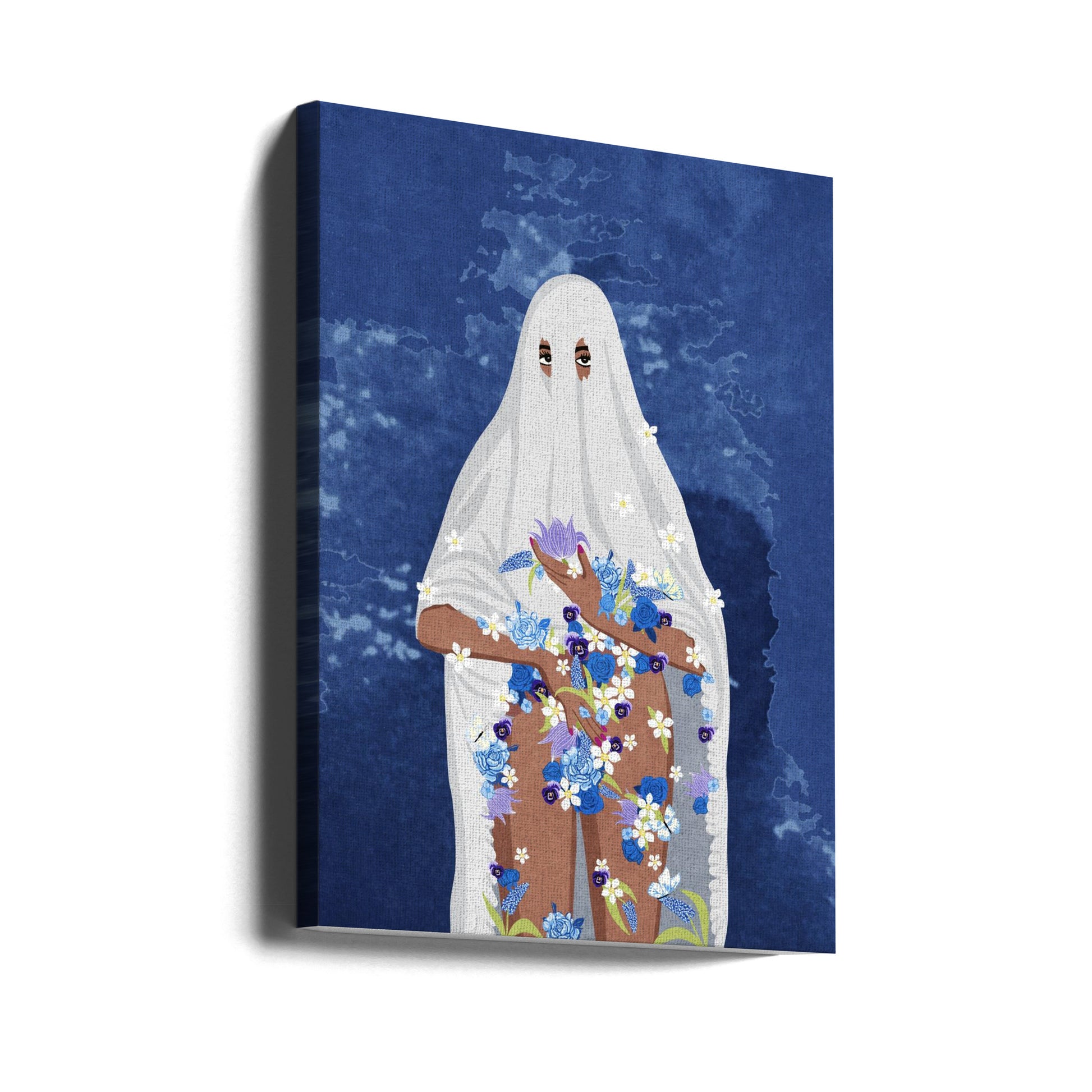 Ghost Woman Art by Raissa Oltmanns | Surreal Ghost Illustration, Large Canvas Wall Art Print | Artsy Earth