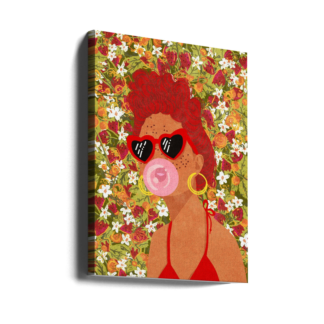 Strawberry Lady by Raissa Oltmanns | Red Hair Portrait, Large Canvas Wall Art Print | Artsy Earth