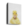 Peekaboo Baby Duck by Lola Peacock | Cute Baby Duckling Portrait, Large Canvas Wall Art Print | Artsy Earth