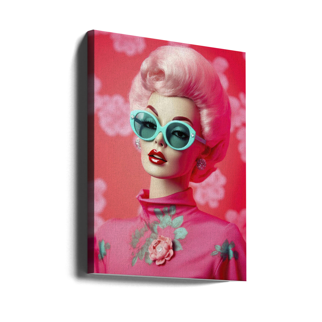 Oh Barbie No 1 by Treechild | Glamorous Barbie Portrait, Large Canvas Wall Art Print | Artsy Earth