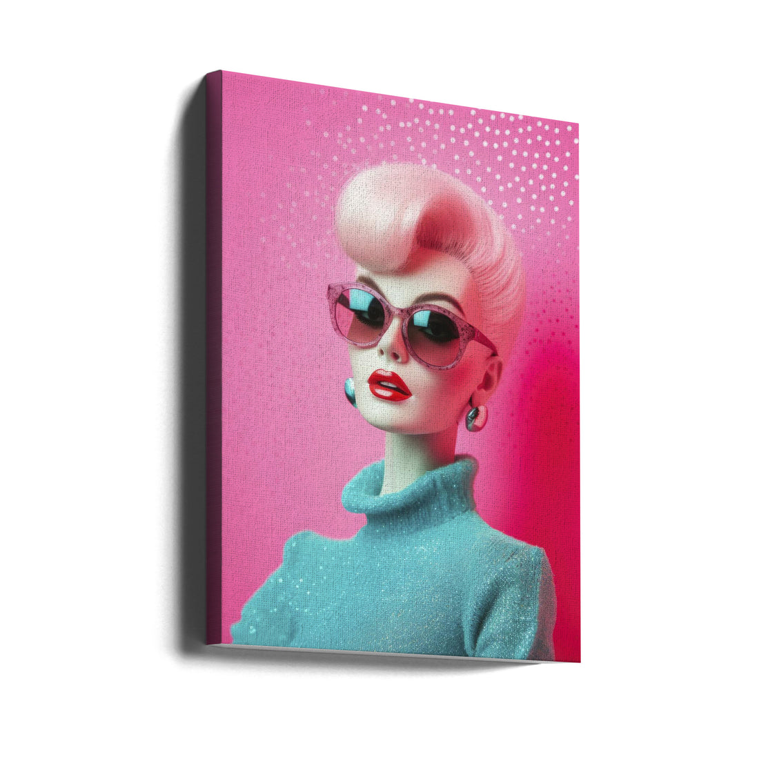 Oh Barbie No 2 by Treechild | Fashion Doll Portrait, Large Canvas Wall Art Print | Artsy Earth