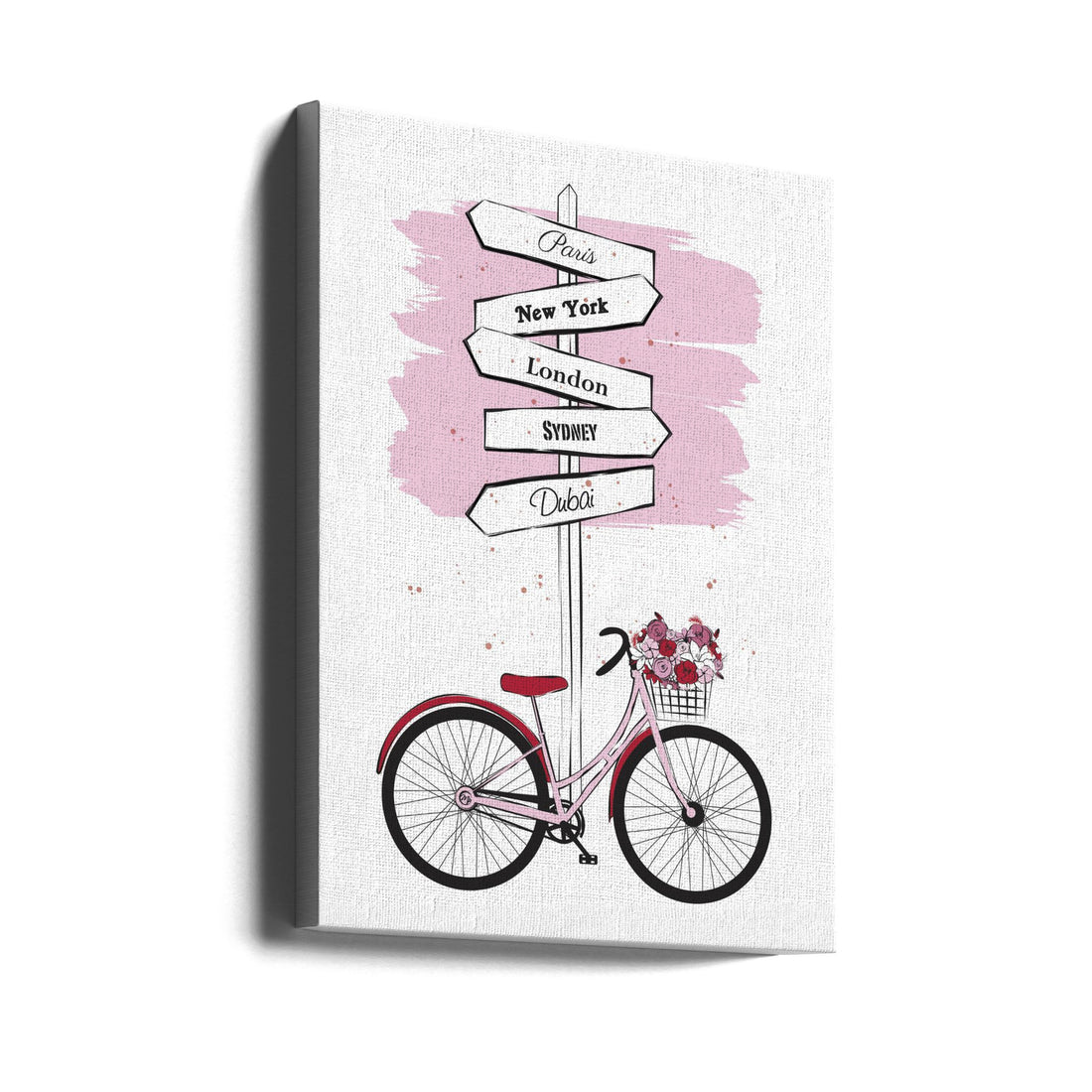 Bike Travels by Martina | Travel Transportation Tourism, Large Canvas Wall Art Print | Artsy Earth