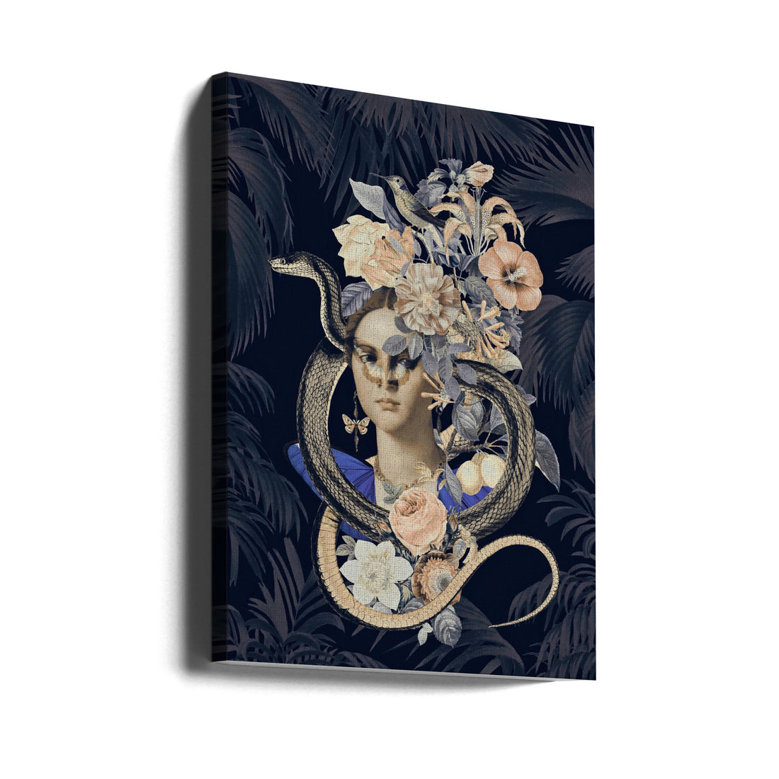 Snake Princess by Andrea Haase | Royal Woman Nature, Large Canvas Wall Art Print | Artsy Earth