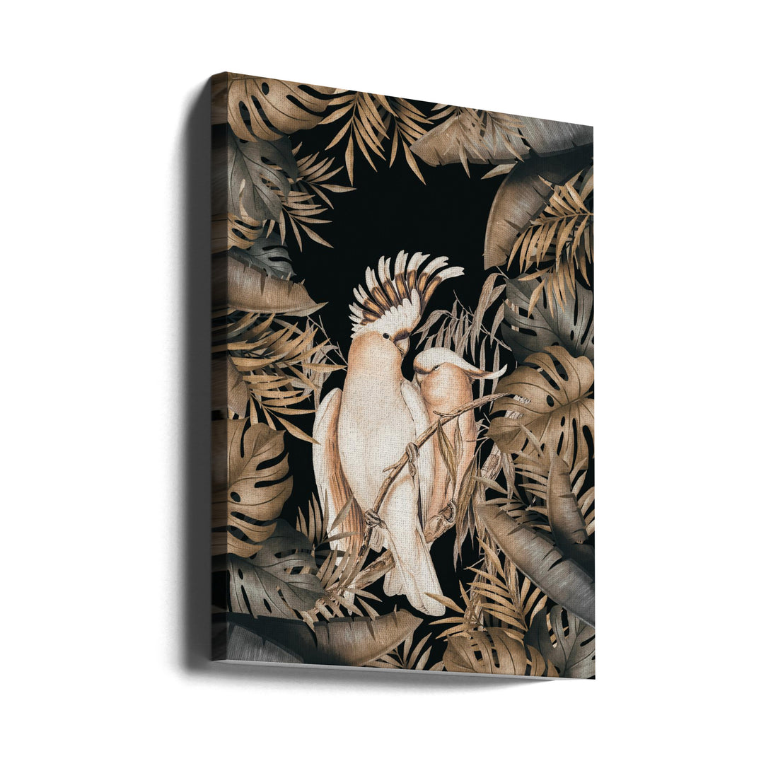 Jungle With Cockatoos by Andrea Haase | Tropical Forest Birds, Large Canvas Wall Art Print | Artsy Earth