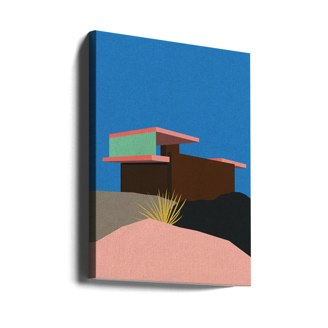 Kaufmann Desert House by Rosi Feist | Modern Desert Architecture, Large Canvas Wall Art Print | Artsy Earth