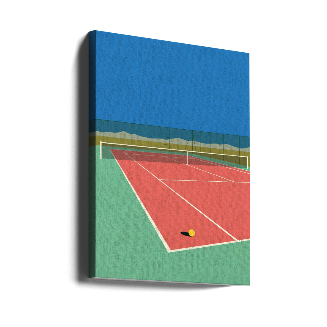 Tennis Court In the Desert by Rosi Feist | Paper Art Landscape, Large Canvas Wall Art Print | Artsy Earth