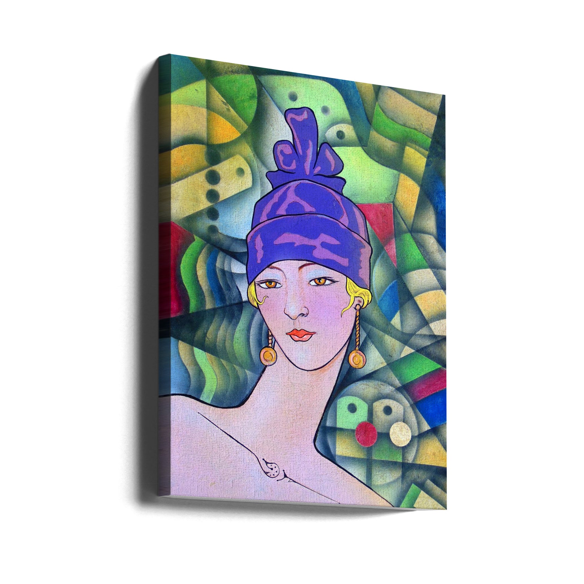 Fashion Girl by Ricardo Maya | Painted Fashion Portrait, Large Canvas Wall Art Print | Artsy Earth