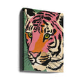 Strong Look by Treechild | Wild Tiger Illustration, Large Canvas Wall Art Print | Artsy Earth