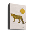 Leopard and Sun by Erum Khalili | Abstract Jungle Cat, Large Canvas Wall Art Print | Artsy Earth