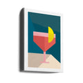 Cocktail Hour by Frankie Kerr-dineen | Geometric Cocktail Illustration, Large Canvas Wall Art Print | Artsy Earth