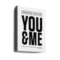 Modern Day Love Story by Frankie Kerr-dineen | Black And White Inspirational Text, Large Canvas Wall Art Print | Artsy Earth