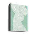 Fibers No 1 Mint by Treechild | Pastel Line Drawing, Large Canvas Wall Art Print | Artsy Earth