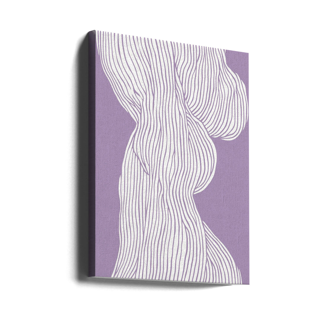 Fibers No 1 (Purple) by Treechild | Minimal Line Drawing, Large Canvas Wall Art Print | Artsy Earth