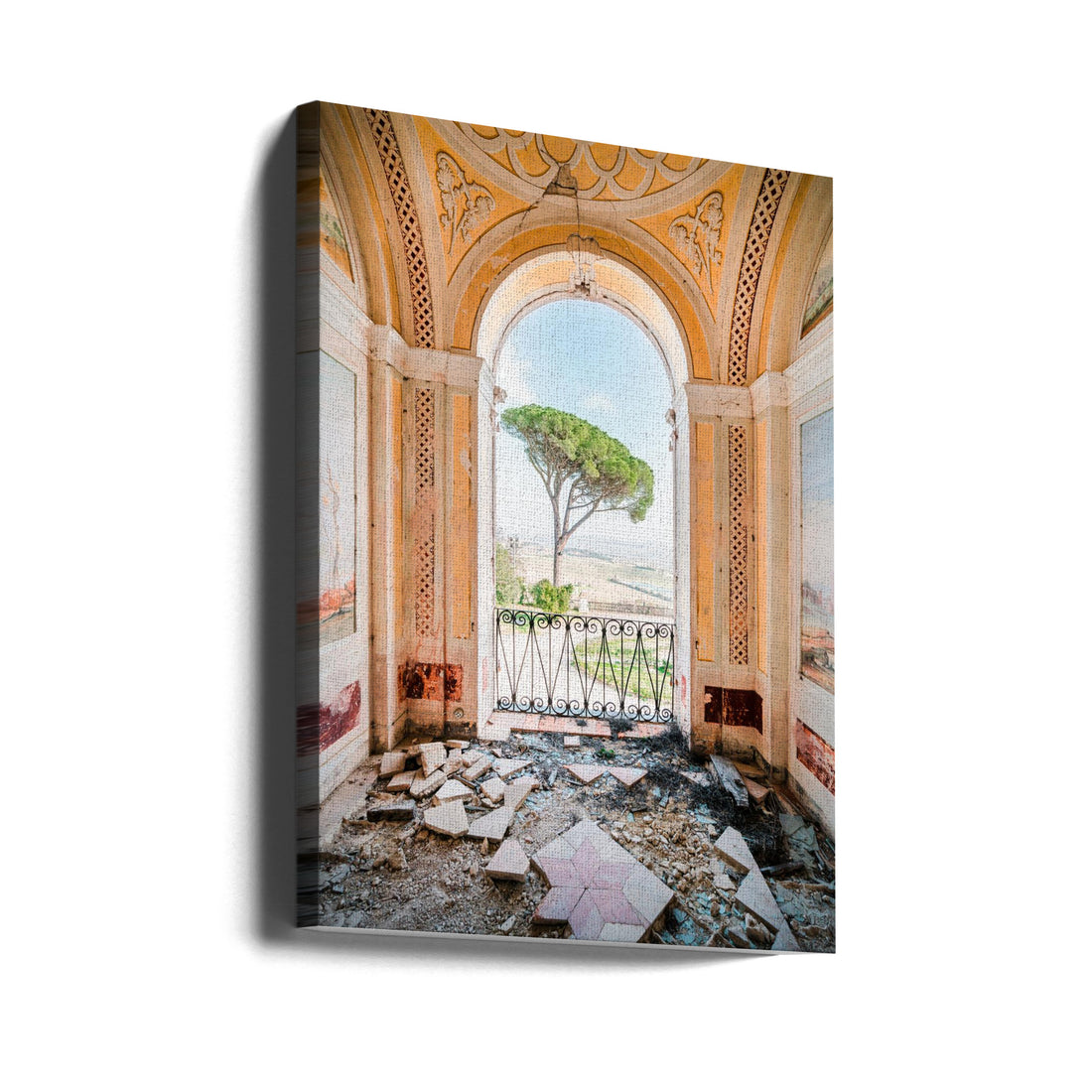 Tuscan Dream by Roman Robroek | Abandoned Villa Architecture, Large Canvas Wall Art Print | Artsy Earth