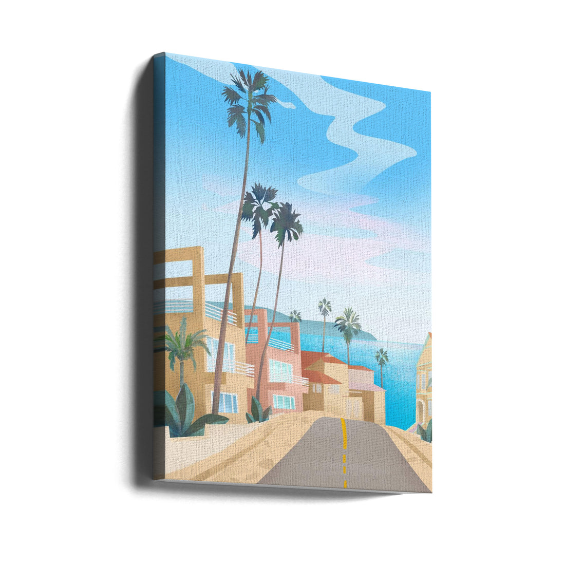 California by Petra Lizde | Coastal Palm Trees, Large Canvas Wall Art Print | Artsy Earth