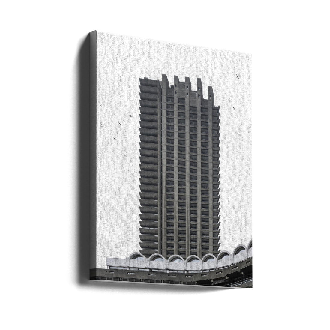 Barbican Estate by Minorstep | Urban Architecture Tower, Large Canvas Wall Art Print | Artsy Earth