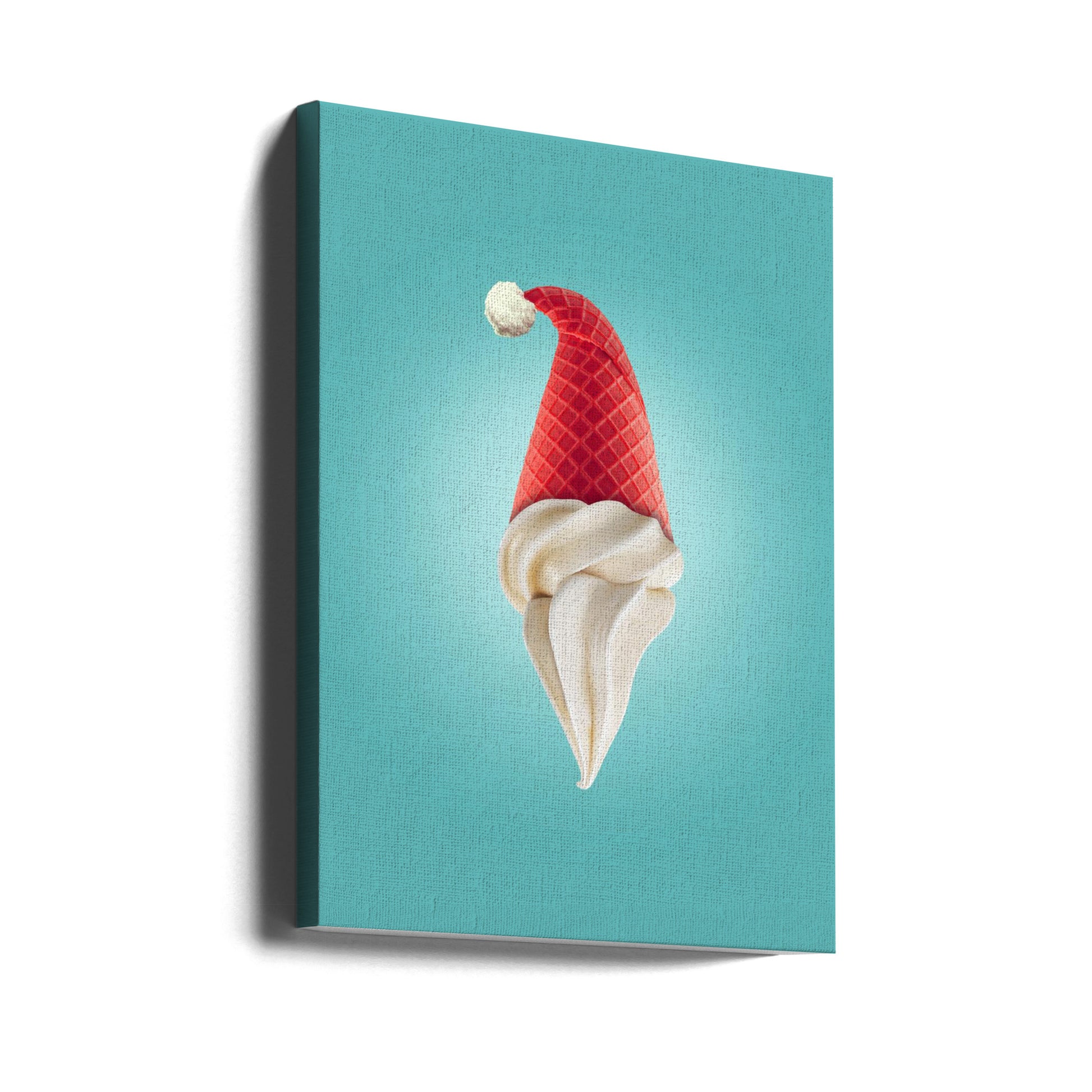 Santa's Ice Cream by Artem Pozdniakov | Christmas Food, Large Canvas Wall Art Print | Artsy Earth