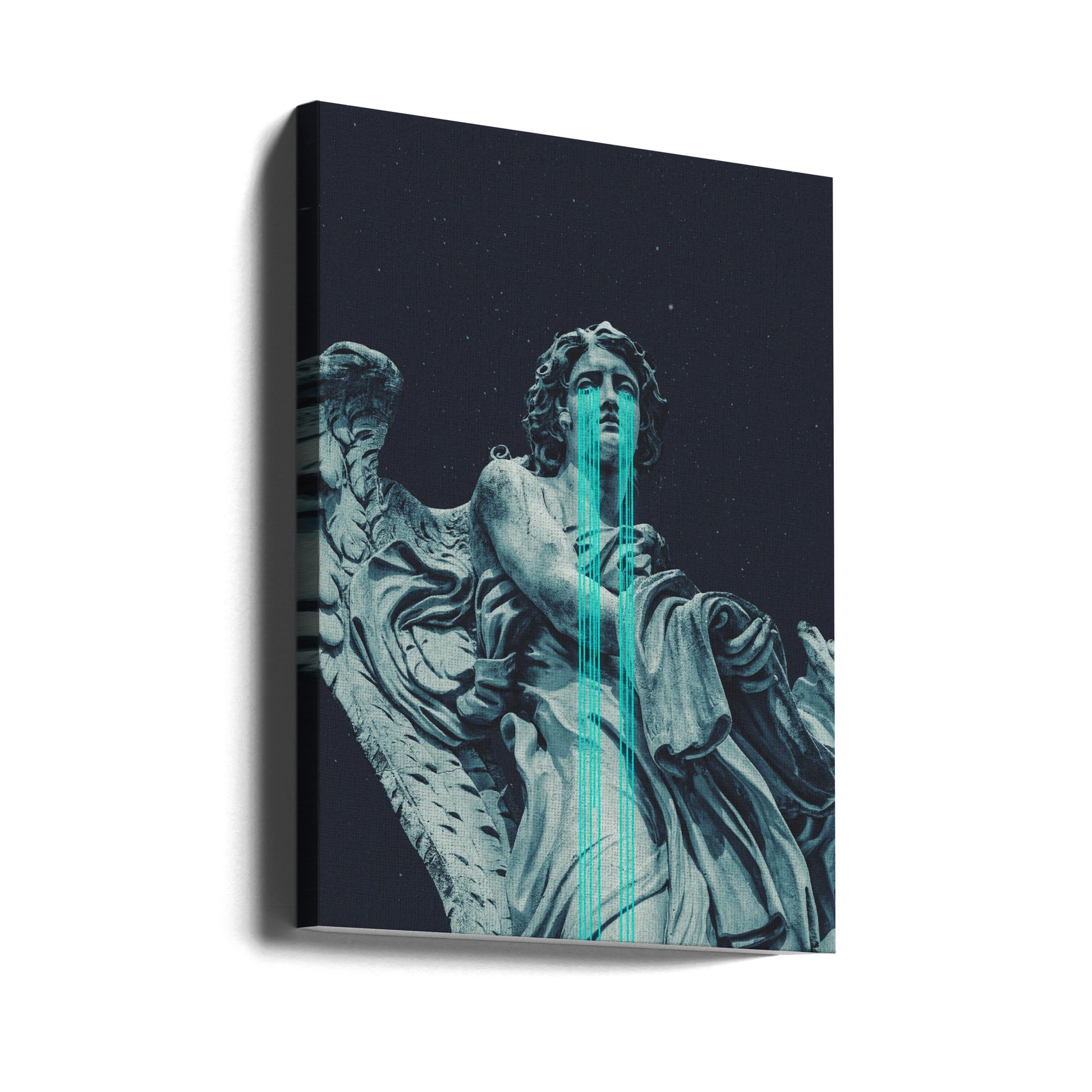 Angel Came by Frank Moth | Surreal Angel Statue, Large Canvas Wall Art Print | Artsy Earth