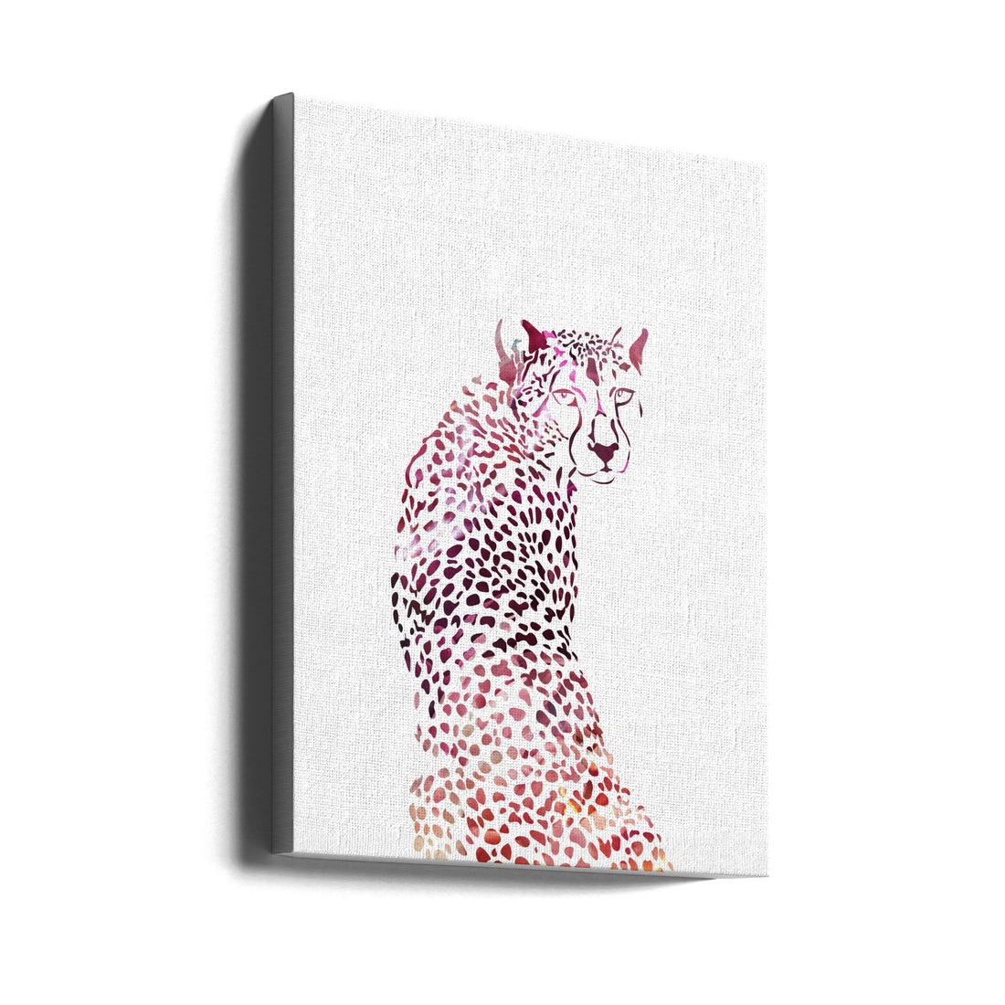 Pink Cheetah by Sarah Manovski | Abstract Animal Art, Large Canvas Wall Art Print | Artsy Earth