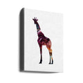 Flower Giraffe by Sarah Manovski | Floral Animal Silhouette, Large Canvas Wall Art Print | Artsy Earth