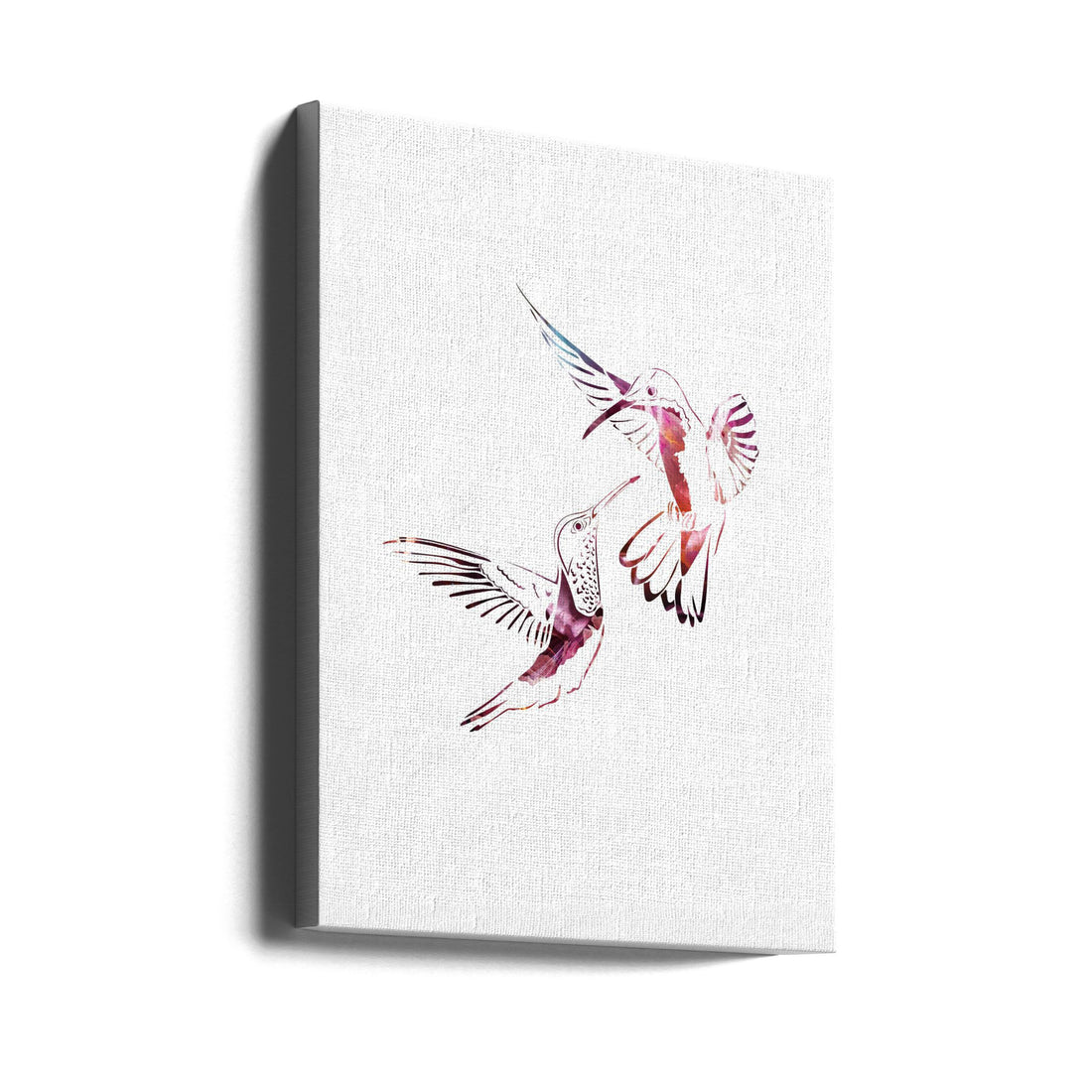 Colourful Hummingbirds by Sarah Manovski | Flying Birds Illustration, Large Canvas Wall Art Print | Artsy Earth