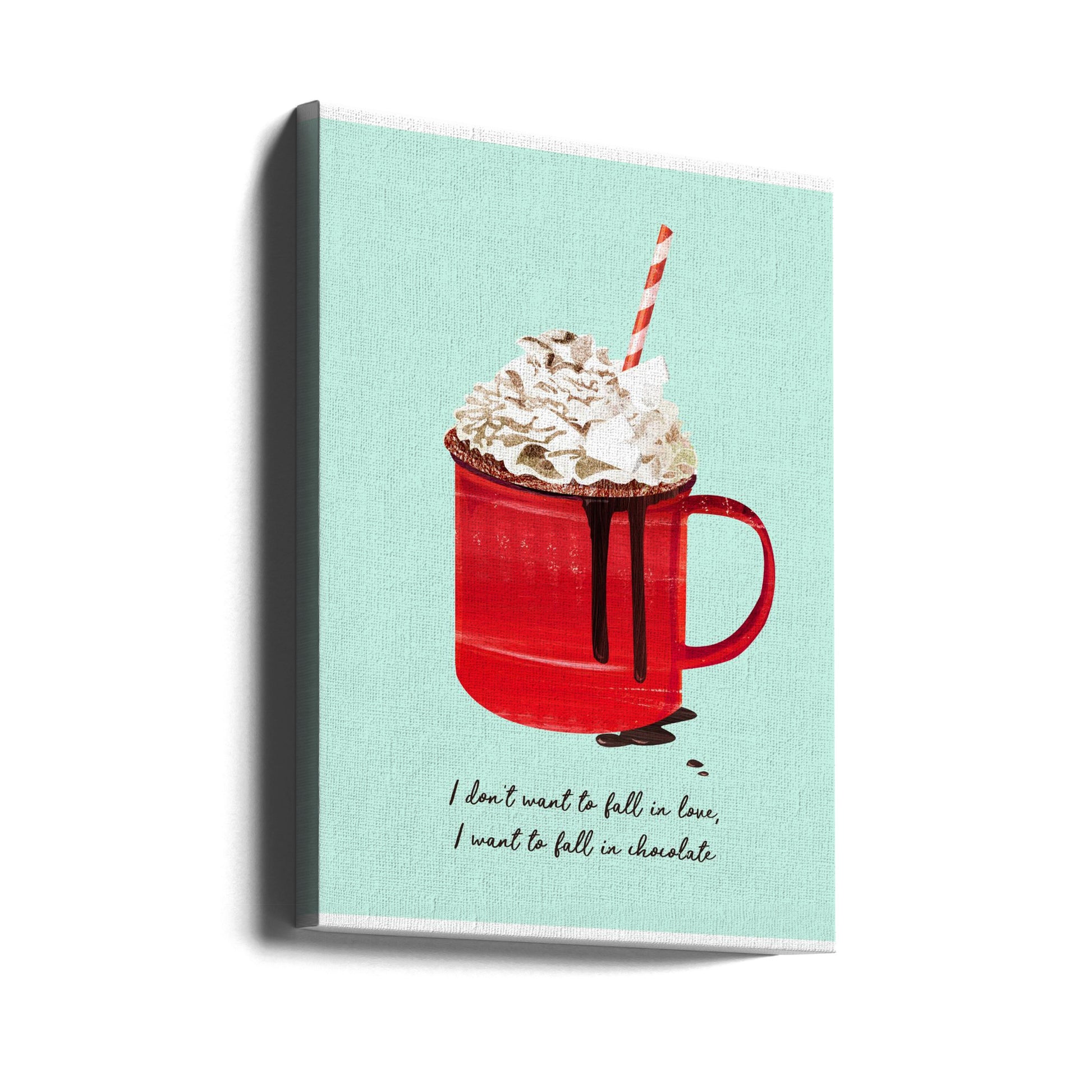 Fall In Chocolate by Goed Blauw | Hot Chocolate Drink, Large Canvas Wall Art Print | Artsy Earth