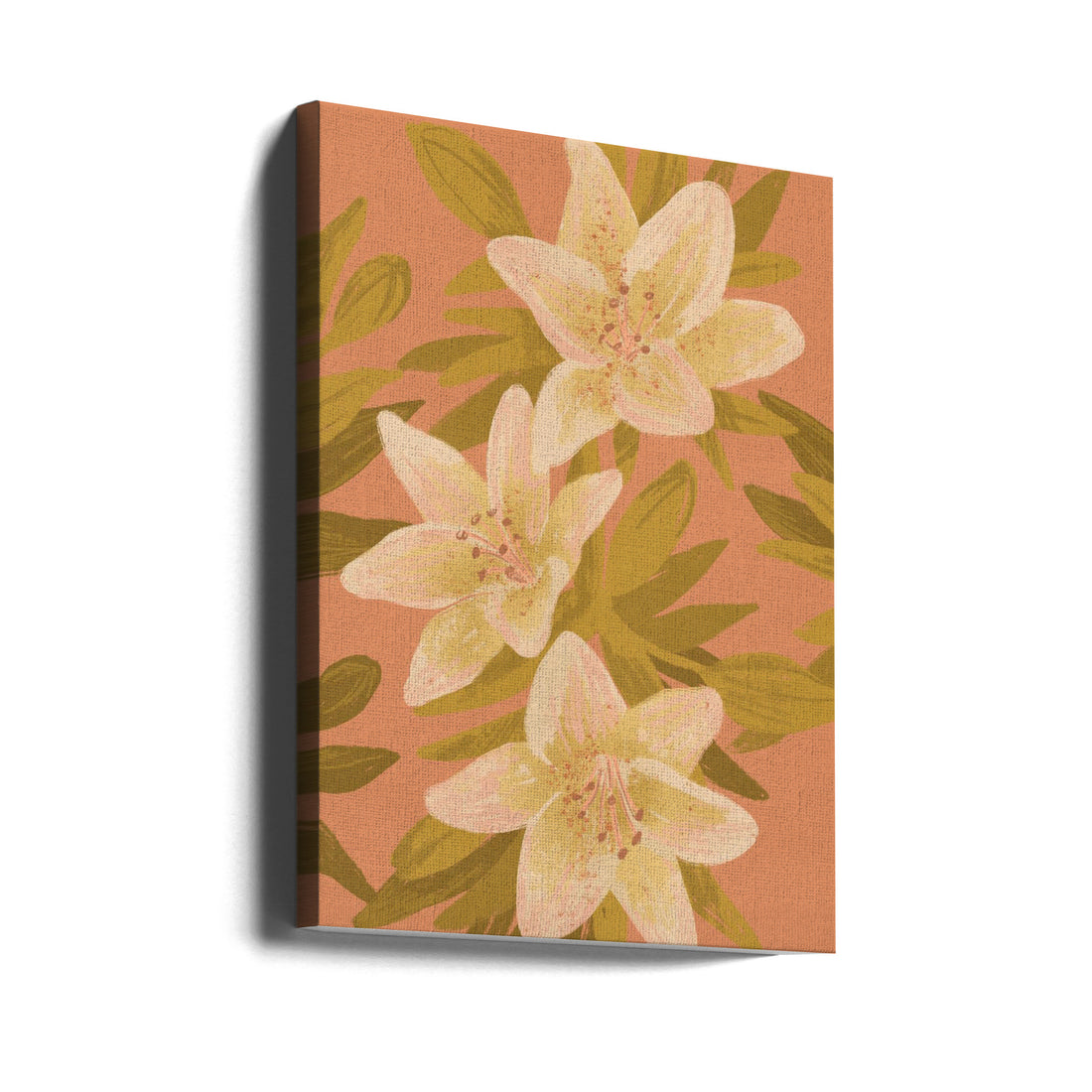 Lilies by Goed Blauw | Botanical Floral Illustration, Large Canvas Wall Art Print | Artsy Earth