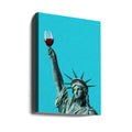 Liberty of Drinking by Artem Pozdniakov | Surreal Statue Cocktail, Large Canvas Wall Art Print | Artsy Earth