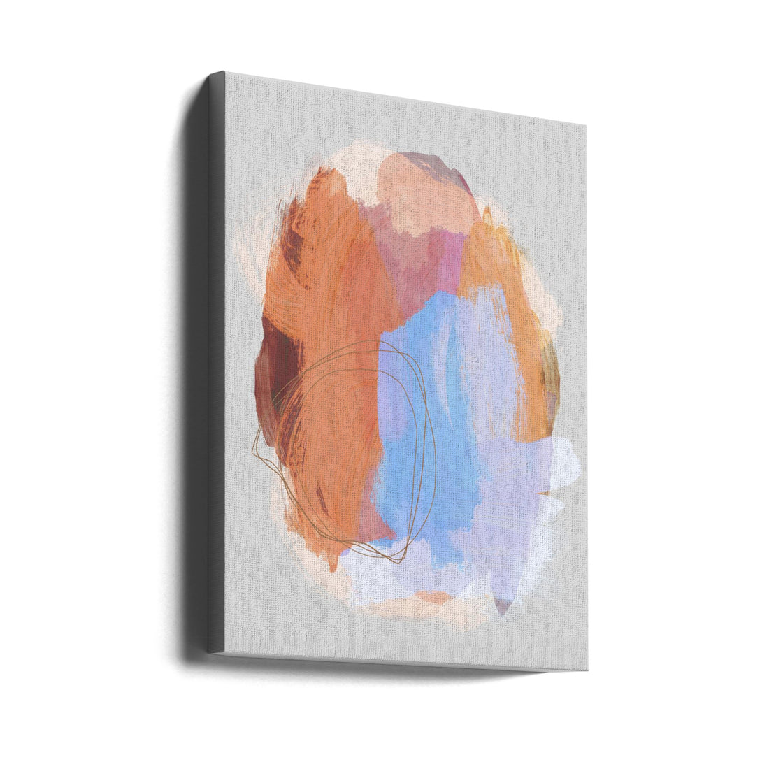 Abstract Brush Strokes by Mareike Böhmer | Minimal Pastel Illustration, Large Canvas Wall Art Print | Artsy Earth