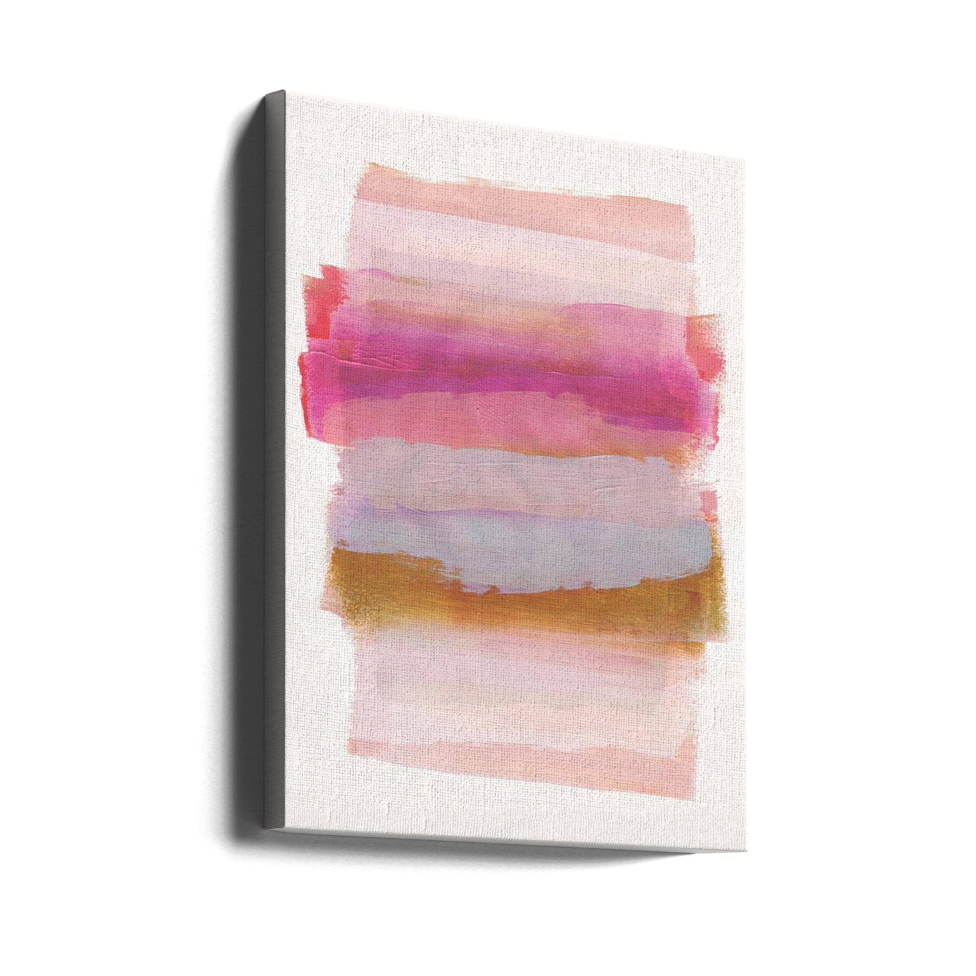 Abstract Brush Strokes by Mareike Böhmer | Minimal Pastel Painting, Large Canvas Wall Art Print | Artsy Earth