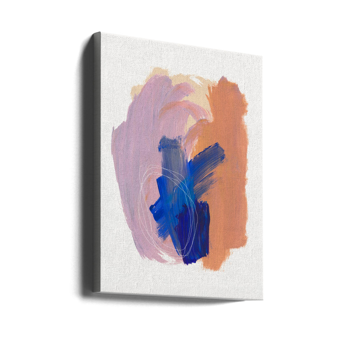 Abstract Brush Strokes by Mareike Böhmer | Minimal Pastel Illustration, Large Canvas Wall Art Print | Artsy Earth