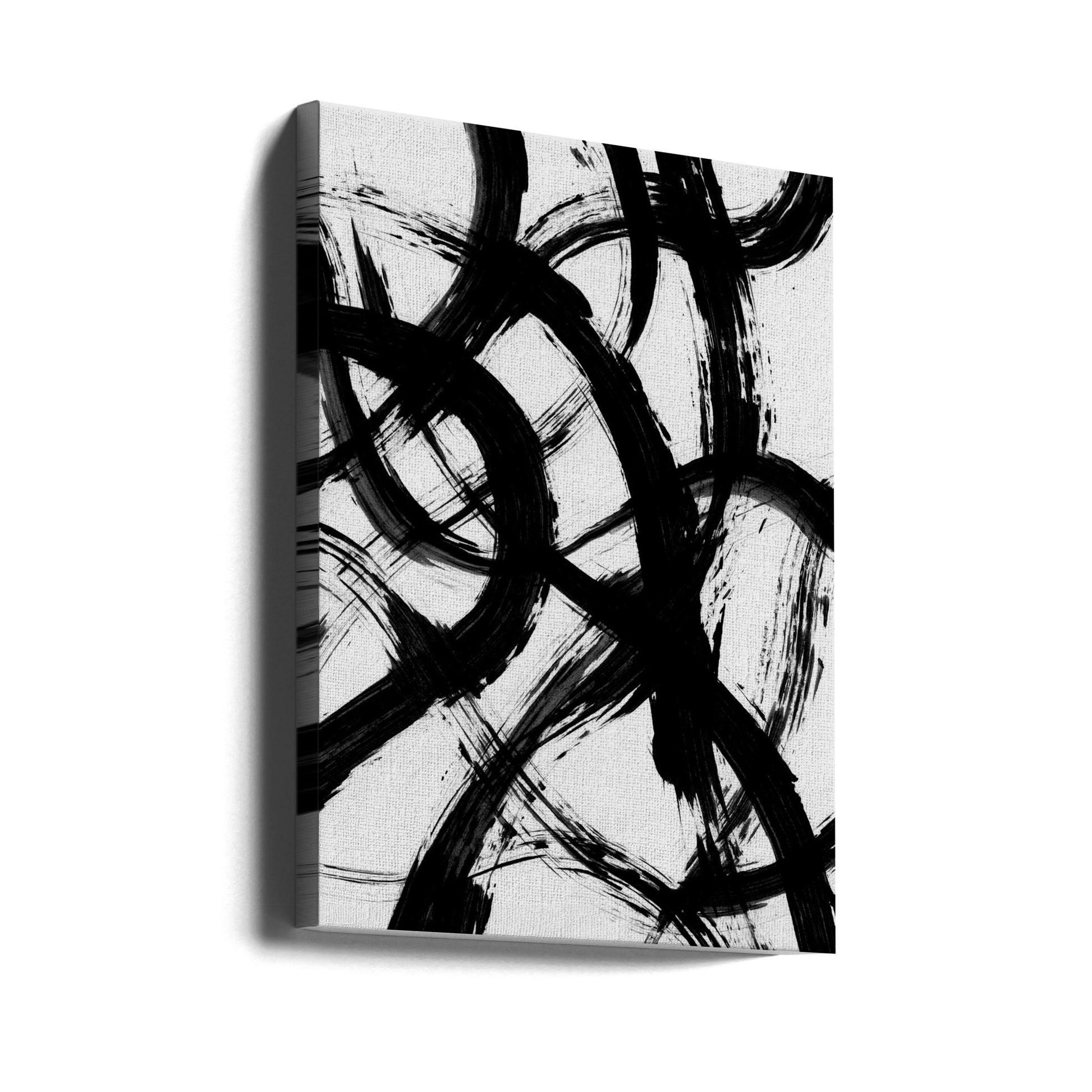 Abstract Brush Strokes by Mareike Böhmer | Minimal Abstract Painting, Large Canvas Wall Art Print | Artsy Earth