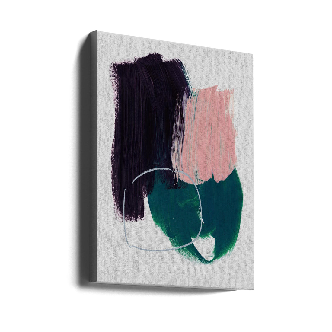 Abstract Brush Strokes by Mareike Böhmer | Minimal Abstract Painting, Large Canvas Wall Art Print | Artsy Earth