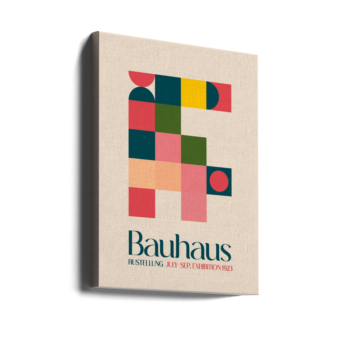 Bauhaus Boxes Art by Emel Tunaboylu | Geometric Abstract Design, Large Canvas Wall Art Print | Artsy Earth